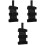 3Pièces Fixation Extincteur Noir Nylon Compatible Auto 5