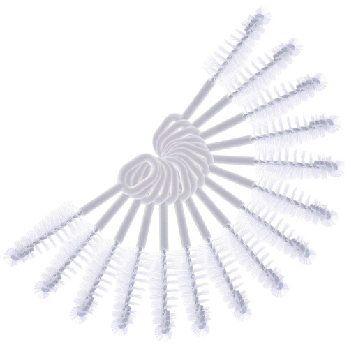 45Pièces Brosse De Bouteille Long Blanche Pour Nettoyage Maison 2