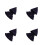 4Pièces Cape Mini Pour 17Cm Bleu Costume DIY 5