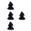 4Pièces Cape Mini Pour 17Cm Bleu Costume DIY 4