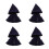 4Pièces Cape Mini Pour 17Cm Bleu Costume DIY 7