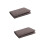 2Pièces Coussinets Imperméables Marron Pour 3