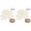100Pièces En Bois Khaki Pour Mariage, Scrapbooking Artisanat 2