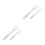 8Pièces Spatules Racloirs Silicone Blancs Cuisine 9