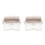 2Pièces Piano Doigt Transparent Kalimba 17 Touches Compact 5