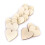 100Pièces En Bois Khaki Pour Mariage, Scrapbooking Artisanat 9