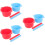 6Pièces Bol Chauffe-Cire Silicone Durable Non Bâtons 8