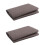 2Pièces Coussinets Imperméables Marron Pour 5