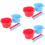6Pièces Bol Chauffe-Cire Silicone Durable Non Bâtons 7