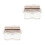 2Pièces Piano Doigt Transparent Kalimba 17 Touches Compact 6