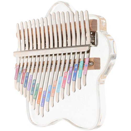 2Pièces Piano Doigt Transparent Kalimba 17 Touches Compact 2