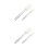 8Pièces Spatules Racloirs Silicone Blancs Cuisine 5