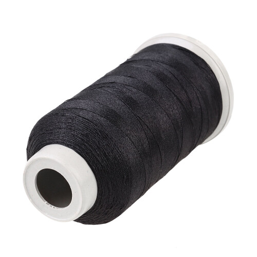 2Pièces Fil Couture Polyester Noir Robuste Pour Quilting Surpiqûre