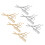 24Pièces Broches Costume Coiffeur Métal Assorti Accessoires Mode 3