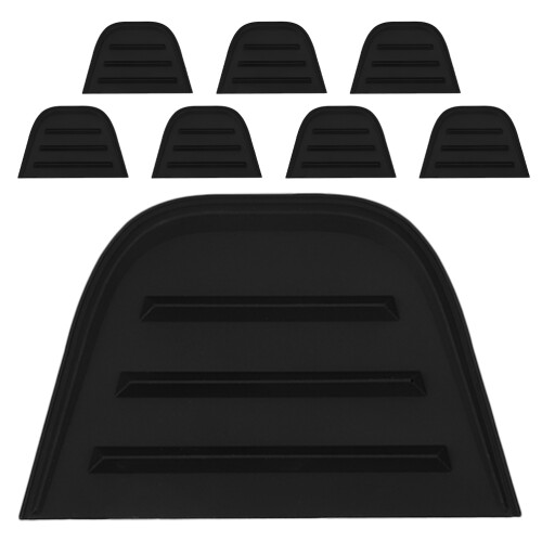 32Pièces Garde-Angles En PVC Noir Pour Mobilier 1