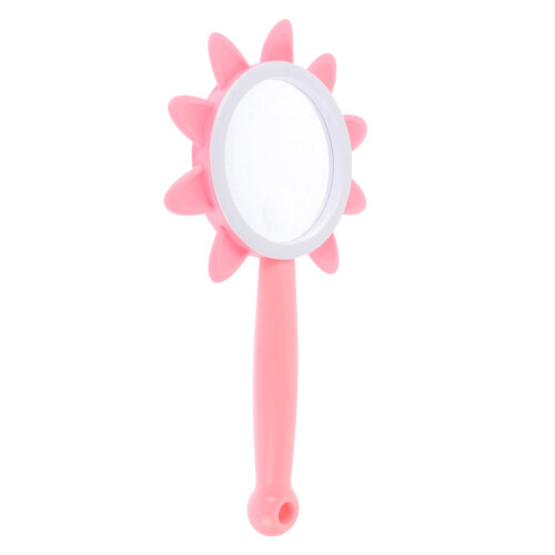 2Pièces Loupe Scientifique Enfant Portable ABS Silicone Rose
