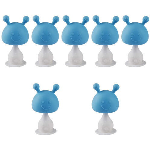 7Pièces Jouet De Dentition Bébé Silicone Doux Facile À Tenir 2