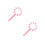 2Pièces Loupe Scientifique Enfant Portable ABS Silicone Rose 5