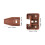 4Ensembles Kit Réparation Tiroirs Arrêts Glissières Marron 10