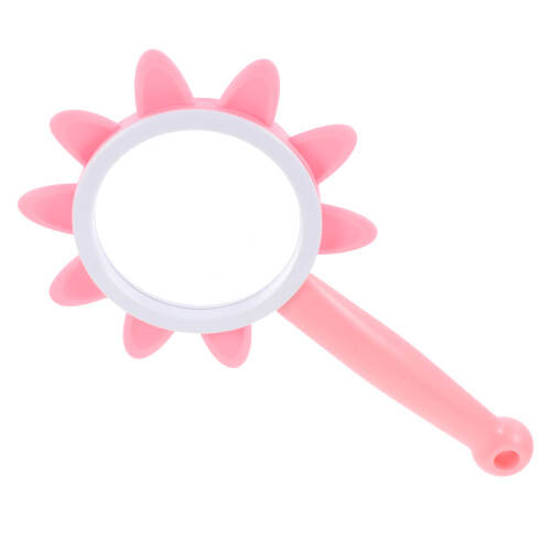 2Pièces Loupe Scientifique Enfant Portable ABS Silicone Rose 1