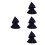 4Pièces Cape Mini Pour 17Cm Bleu Costume DIY 8