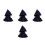 4Pièces Cape Mini Pour 17Cm Bleu Costume DIY 6