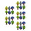 30Pcs Interlocking Wooden Trees for Small Train Track Kid Play Decor 9