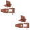 4Ensembles Kit Réparation Tiroirs Arrêts Glissières Marron 8