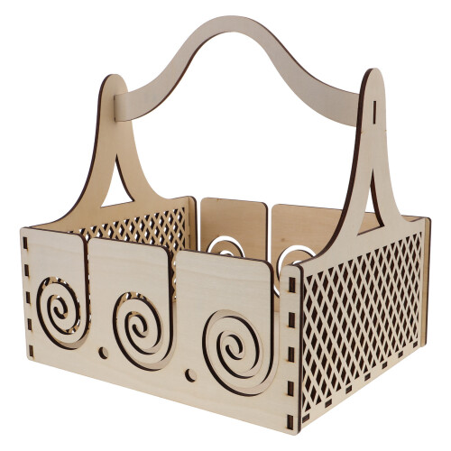 2Pièces Porte-Fil En Bois Beige Robuste Simple D'utilisation