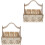 2Pièces Porte-Fil En Bois Beige Robuste Simple D'utilisation 3