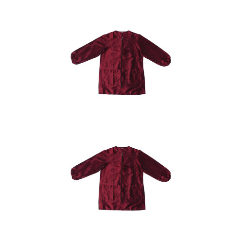 2Pièces Salopettes Imperméables Rouge Pour Spa Esthétique 2