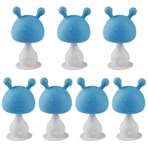 7Pièces Jouet De Dentition Bébé Silicone Doux Facile À Tenir 1
