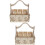 2Pièces Porte-Fil En Bois Beige Robuste Simple D'utilisation 6