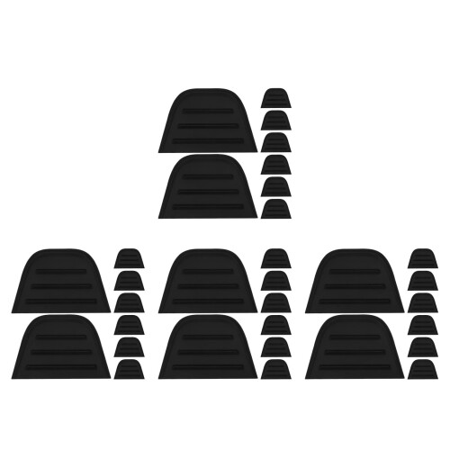 32Pièces Garde-Angles En PVC Noir Pour Mobilier 2