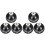 6Pièces Boules De Billard En Résine Noires Pour Jeu Durable 3
