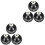 6Pièces Boules De Billard En Résine Noires Pour Jeu Durable 4