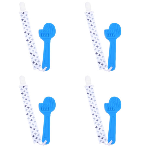 4Pièces Chaînes Dentition Silicone Bébé 2