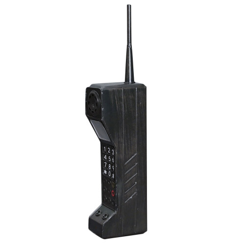 4Pièces Téléphone Fer Noir Décor Rétro Pour Maison