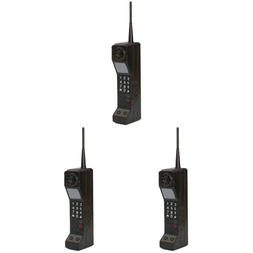 3Pièces Modèles Téléphone Vintage Noir Décoration Rétro 2