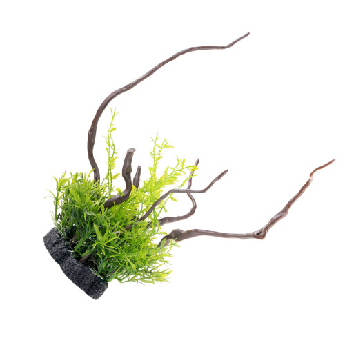 2Pièces Plantes Décoratives Vertes Aquarium Ornement Secure Durable 1