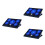3Pièces Ventilateur Refroidisseur Noir Durable Pour Laptop Gaming 8