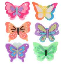 60Pcs Small Butterfly Rings Kids Plastic Toy Party Favors and Rewards