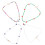 12Pièces Colliers Choker Perles Colorées Plage 2