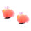 2Pièces Décoration Poissonnière Silicone Couleur Orange 6