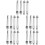 20Pièces Vis Fixation Robuste Acier Carbone Argent 7