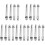 20Pièces Vis Fixation Robuste Acier Carbone Argent 4