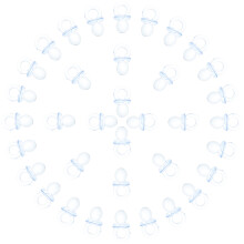 100Pièces Mini Sucettes Plastique Décor Baby Shower Jeux Fête