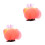 2Pièces Décoration Poissonnière Silicone Couleur Orange 8