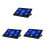 3Pièces Ventilateur Refroidisseur Noir Durable Pour Laptop Gaming 5