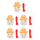 5Pcs Beginner 6-Hole Ocarina Kids Ceramic Mushroom Wind Instruments 4